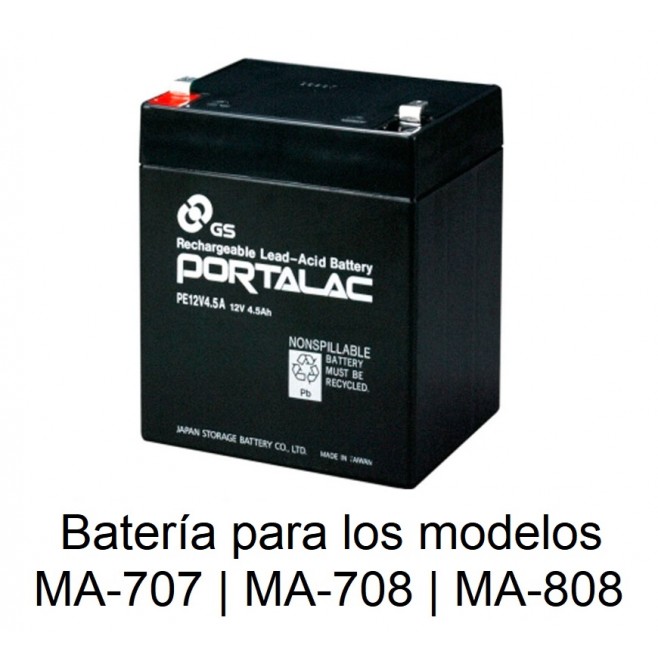 Baterías MA-707 MA-708 MA-808